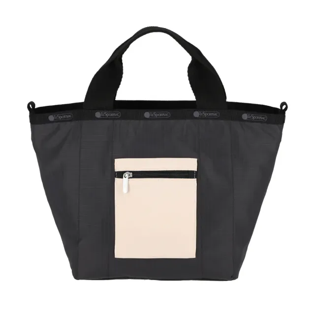 【Lesportsac】小型雙面托特包 手提包 便當袋 送禮 禮物 推薦 女包(晨曦粉)