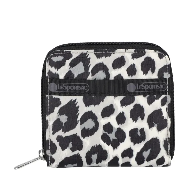 【Lesportsac】極簡輕薄錢包 送禮 禮物 推薦 女包(柔影豹紋)
