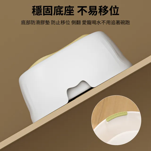 【Ancoy】不濕嘴 防滑寵物漂浮水碗 防濺水寵物飲水機 貓咪狗狗喝水飲水碗 出水量可調飲水器 寵物用品(1.5L)