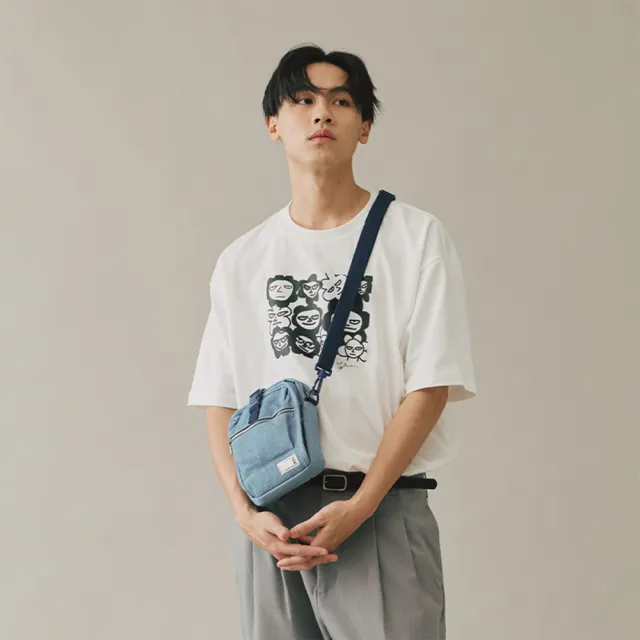 【plain-me】旅行小包 丹寧 側背包 斜背包 防潑水 男包 女包 小包 出清品_COP3013