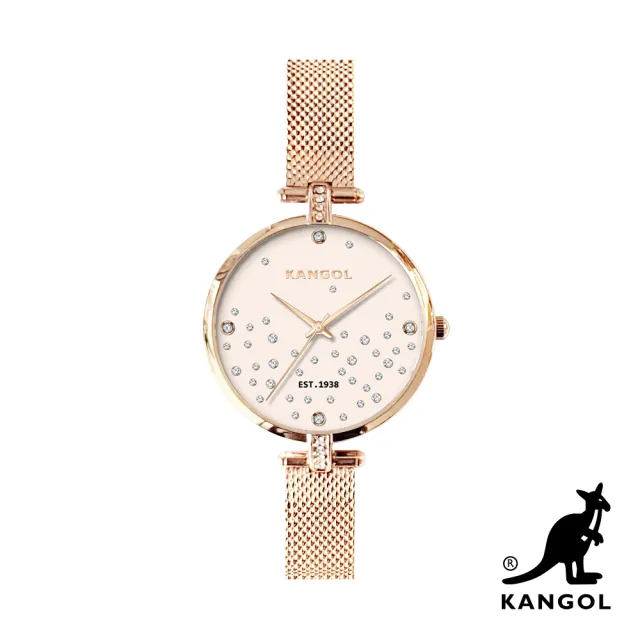 【KANGOL】下單登記贈100MO幣│英國袋鼠 最新優雅晶鑽錶/手錶/腕錶(多款任選)