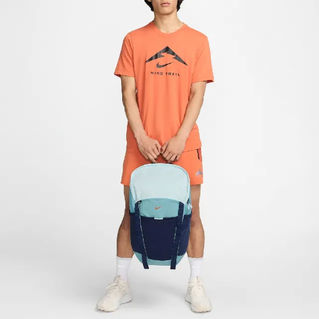 【NIKE 耐吉】後背包 Hike BKPK 藍 可調背帶 襯墊 雙肩包 背包 登山包 包包 27L(DJ9677-464)
