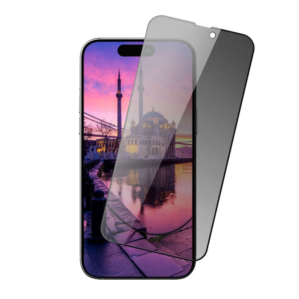 【龍鱗保貼】買一送一 iPhone 16 Pro  保護貼滿版黑框防窺玻璃鋼化膜