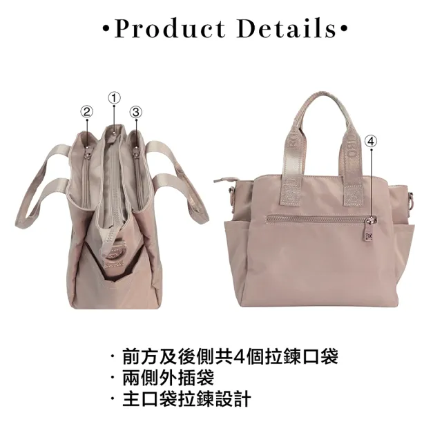 【BOBO】雙11 iMi多格層 兩用側背包 防潑水 斜背包 手提包(防水包 可拆卸背帶/精裝內裏)