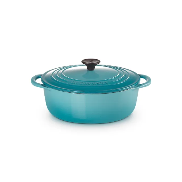 Le Creuset】BIS琺瑯鑄鐵鍋圓鍋22cm(2.6L淺鍋海軍藍) - momo購物