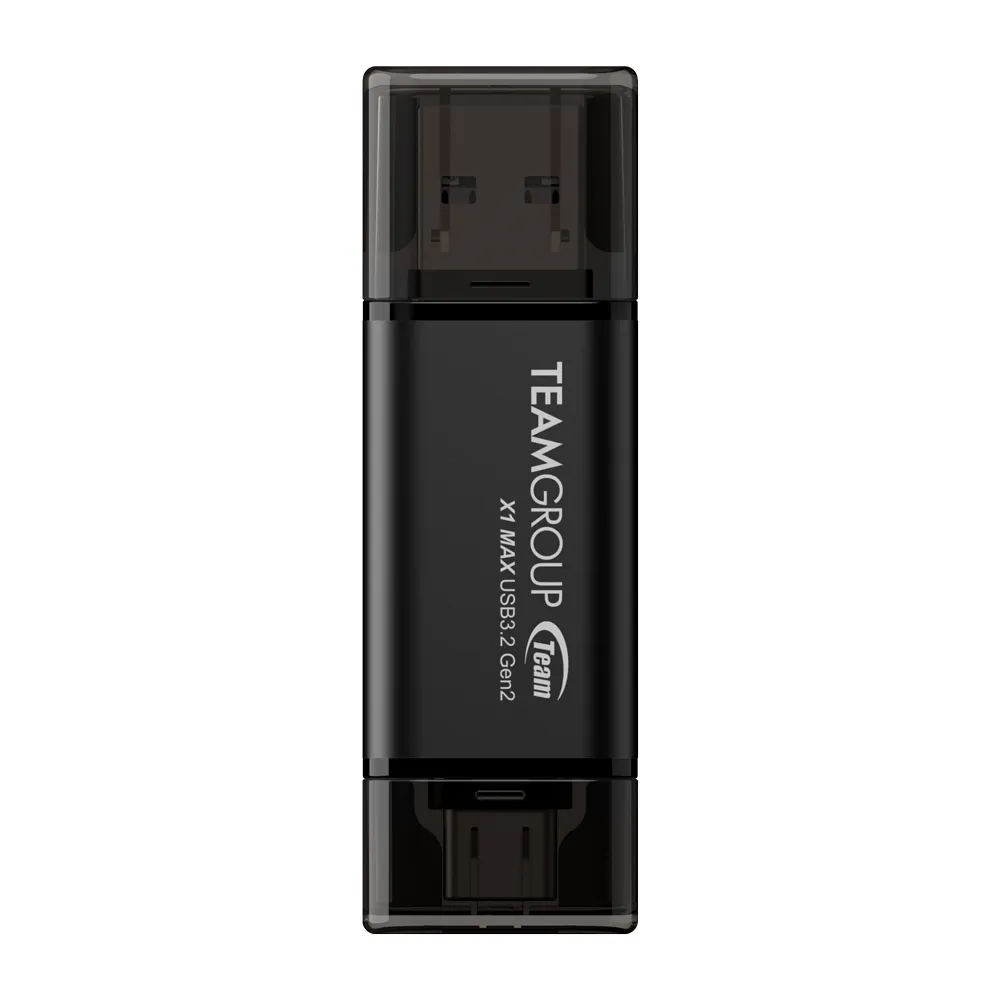 【Team 十銓】X1 MAX 256GB USB 3.2  Gen2 TYPE-C 雙介面勁速固態行動碟(讀取1000MB/s 五年保固)