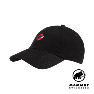 【Mammut 長毛象官方直營】Baseball Cap Mammut 經典棒球帽 黑色PRT1 #1191-00051