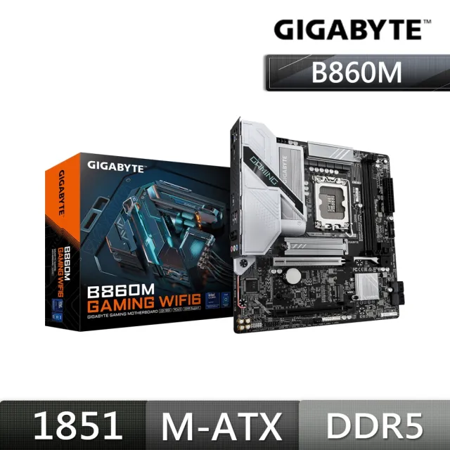 【GIGABYTE 技嘉】B860M GAMING WIFI6 DDR5 Intel 主機板