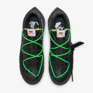 【NIKE 耐吉】off-white x Nike Blazer Low 解構 太空 黑綠 男女 休閒鞋 滑板鞋 DH7863-001(DH7863-001)
