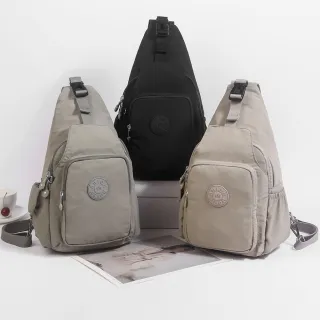 【ARION】交換禮物 素面輕量防潑水多隔層肩背/斜背/後背 胸包(防水包 3色可選)