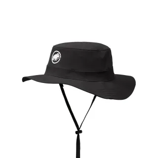 【Mammut 長毛象官方直營】Runbold Hat 防曬透氣漁夫帽 黑色 #1191-04614