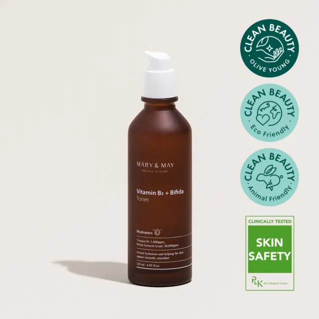 【MARY&MAY】B5二裂酵母神仙水 120ml(添加維他命 強化肌膚屏障)