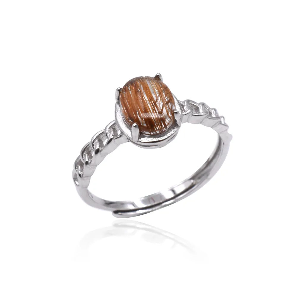 【鑫運來】◎紅銅鈦925銀戒