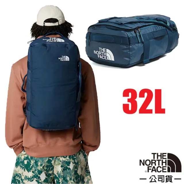 【The North Face】BASE CAMP VOYAGER DUFFEL 多功能背提兩用行李包32L(52RR-926 高峰藍)