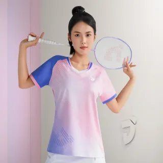 【JNICE 久奈司】鋒刃Alpha 女版 競技衫 排汗衫 運動上衣 運動服 羽球服 大賽服-粉(TS007PKW)