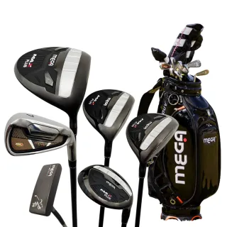 【MEGA GOLF】MAX PLUS 3W/1UT/7I/1PT+COVER 12支 贈球袋 日規(男桿 套桿 高爾夫球桿)