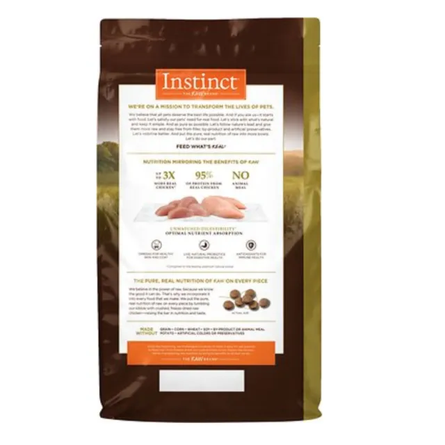 【Instinct 原點】皇極鮮雞成貓配方4lb(WDJ 純肉飼料 貓飼料 無穀飼料  肉含量95%)