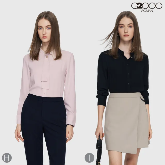 【G2000】女款 出清品 綁帶/領結設計休閒上衣(9款可選)