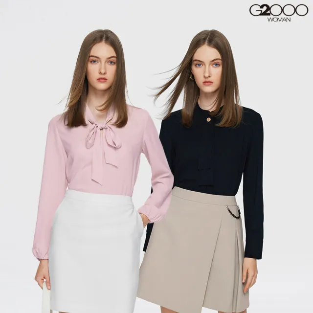 【G2000】女款 出清品 綁帶/領結設計休閒上衣(9款可選)