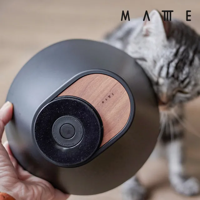 【MATTTE】RoLock 寵物不倒大口徑飼料斜食碗 250ml 不鏽鋼原色(吸地耐撞/內外碗分離/304不鏽鋼)