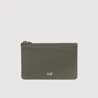 【BRAUN BUFFEL 德國小金牛】阿格馬林 拉鍊零錢包-橄欖綠(BF560-163-MIO) 送禮推薦
