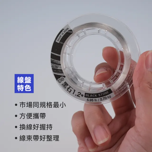 【FENGSHAN 丰山】黑石 BLACK STONE 碳纖線 110M 1.75號(卡夢線 前導線 透零)