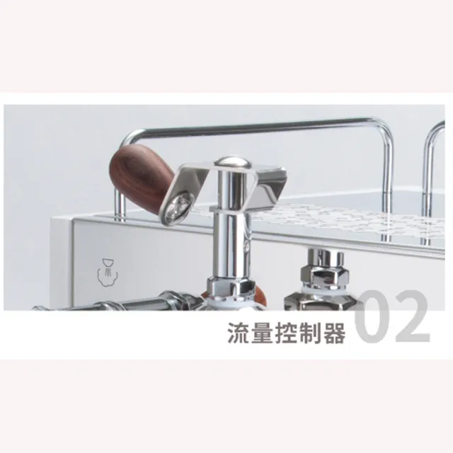 【BEZZERA】貝澤拉R Flow Control Duo 咖啡機不銹鋼原色-手控版 110V+WPM ZD-17OD磨豆機(HG1179+HG7302)