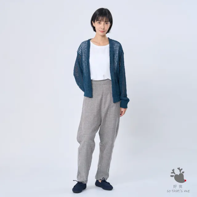 【so that’s me 好我】Ginne勾針挑洞開襟罩衫(黛綠)