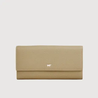 【BRAUN BUFFEL 德國小金牛】台灣總代理 維那斯-C 12卡兩折長夾-淺棕色(BF868-621-CR)