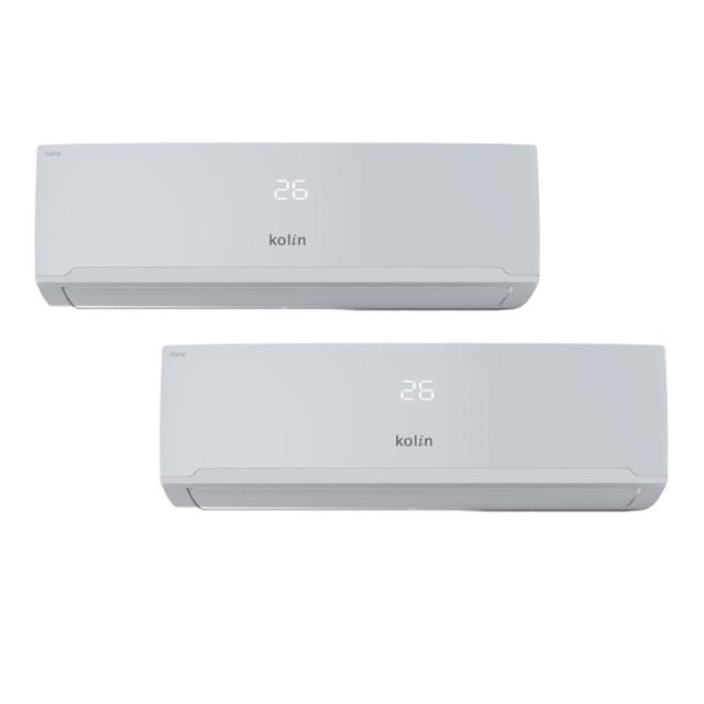 【Kolin 歌林】4-5坪+6-7坪一級變頻冷暖一對二分離式冷氣(KDV-P722M201+KSA-PK282DV03A+KSA-PK412DV03A)