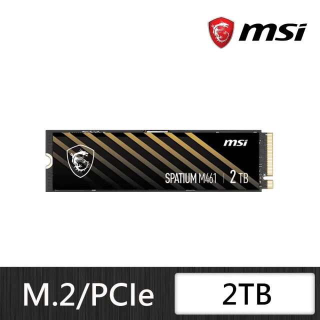 【MSI 微星】獨家 ★ SPATIUM M461 2TB M.2 PCIe Gen4 ssd固態硬碟 5年保固(最高讀取5000MB/s)