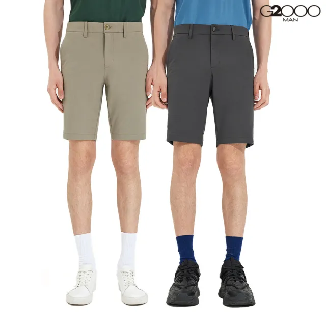【G2000】針織面料休閒斜袋短褲(2款可選)