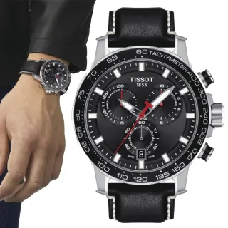 【TISSOT 天梭】SUPERSPORT CHRONO 三眼計時腕錶 618 週年慶 畢業禮物 (T1256171605100)