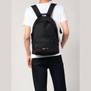 【agnes b.】Voyage ECOPET 環保材質尼龍後背包(黑)