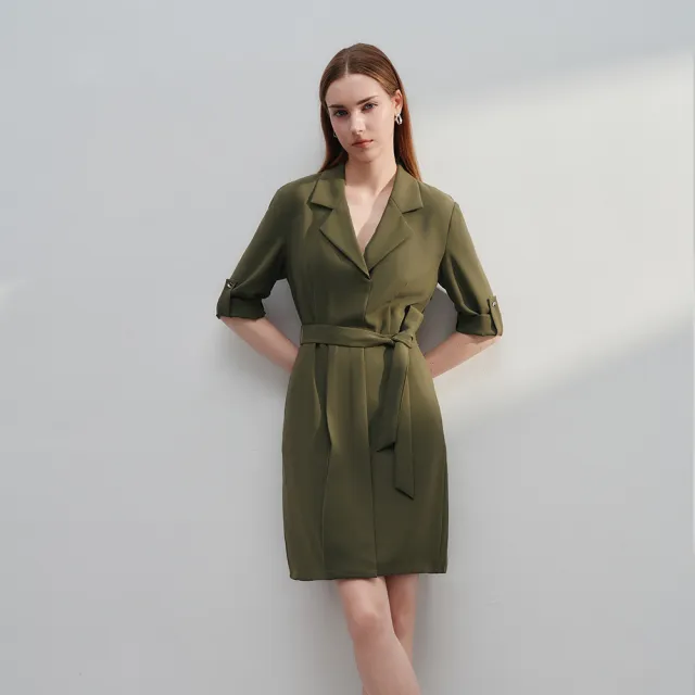 【G2000】時尚襯衫式連身洋裝(2款可選)