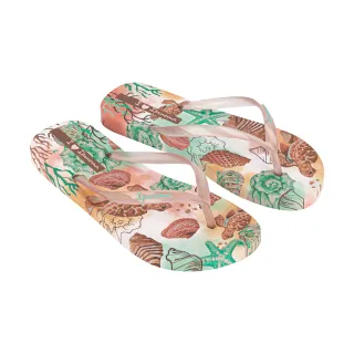 【IPANEMA】花面渡假感人字平底拖鞋(藕粉色)