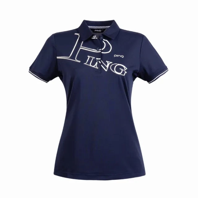 【PING】女款網眼吸濕排汗抗UV高爾夫短袖POLO衫-共3色(GOLF/高爾夫球衫/RA25190)
