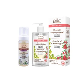 【GREEN PHARMACY 草本肌曜】私密清新水嫩潔膚露+幕斯組(300ml+170ml)