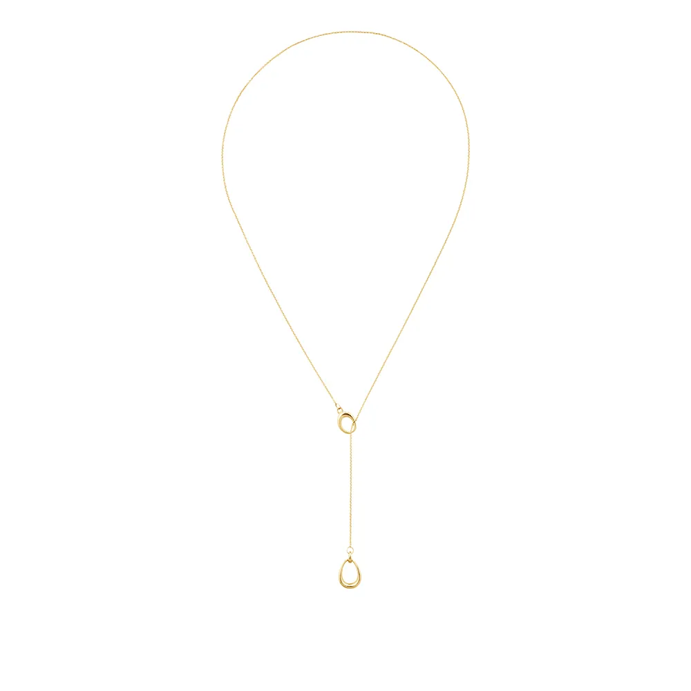 【Georg Jensen 官方旗艦店】OFFSPRING 套索項鍊(18K黃金)