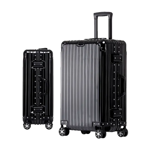 FJ】26吋全鋁鎂合金行李箱(隱形掛勾/鋁框/全鋁/密碼鎖/防爆-KB26