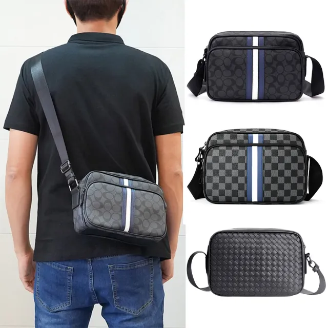 【MoonDy】男生郵差包 男生包包 肩背包 男朋友生日禮物 精品包包 郵差包男 復古郵差包 側