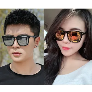【SUNS】抗UV太陽眼鏡 男女款時尚百搭質感墨鏡 共五色 水銀鏡面 S97(台灣製/採用PC防爆鏡片/檢驗合格)