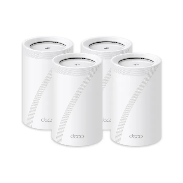 【TP-Link】四入組-Deco BE65 WiFi 7 BE11000 三頻2.5Gbps 真Mesh 無線網路網狀路由器(Wi-Fi 7分享器/VPN)