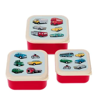 【Rex London】野餐盒/零食盒3入組_車子聚會(RL30087)