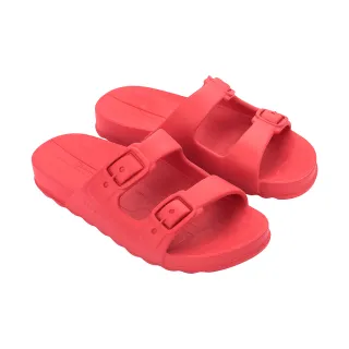 【IPANEMA】雙釦帶造型平底拖鞋(紅色)