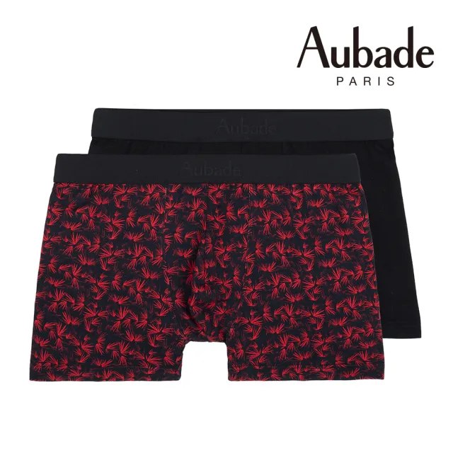 【Aubade】二件組長版頂級莫代爾棉 彈性四角男褲 平口褲(2312.13)