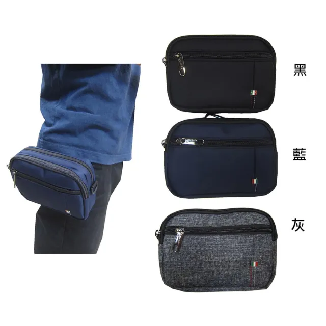 【SNOW.bagshop】雙11 腰包外掛型腰包(水尼龍布穿皮帶固定)