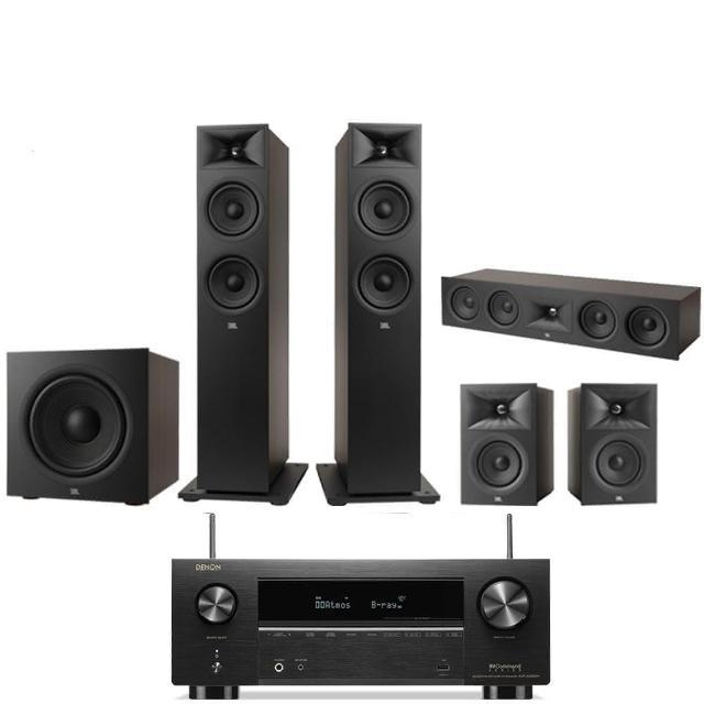 【Denon 天龍】家庭劇院組合(AVR-X2800H+JBL STAGE 260F+240B+245C+220P)