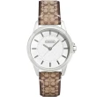 【COACH】復刻LOGO 經典老花皮帶手錶-31mm(14501525)