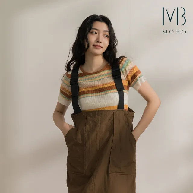 【MO-BO】工裝元素吊帶洋裝